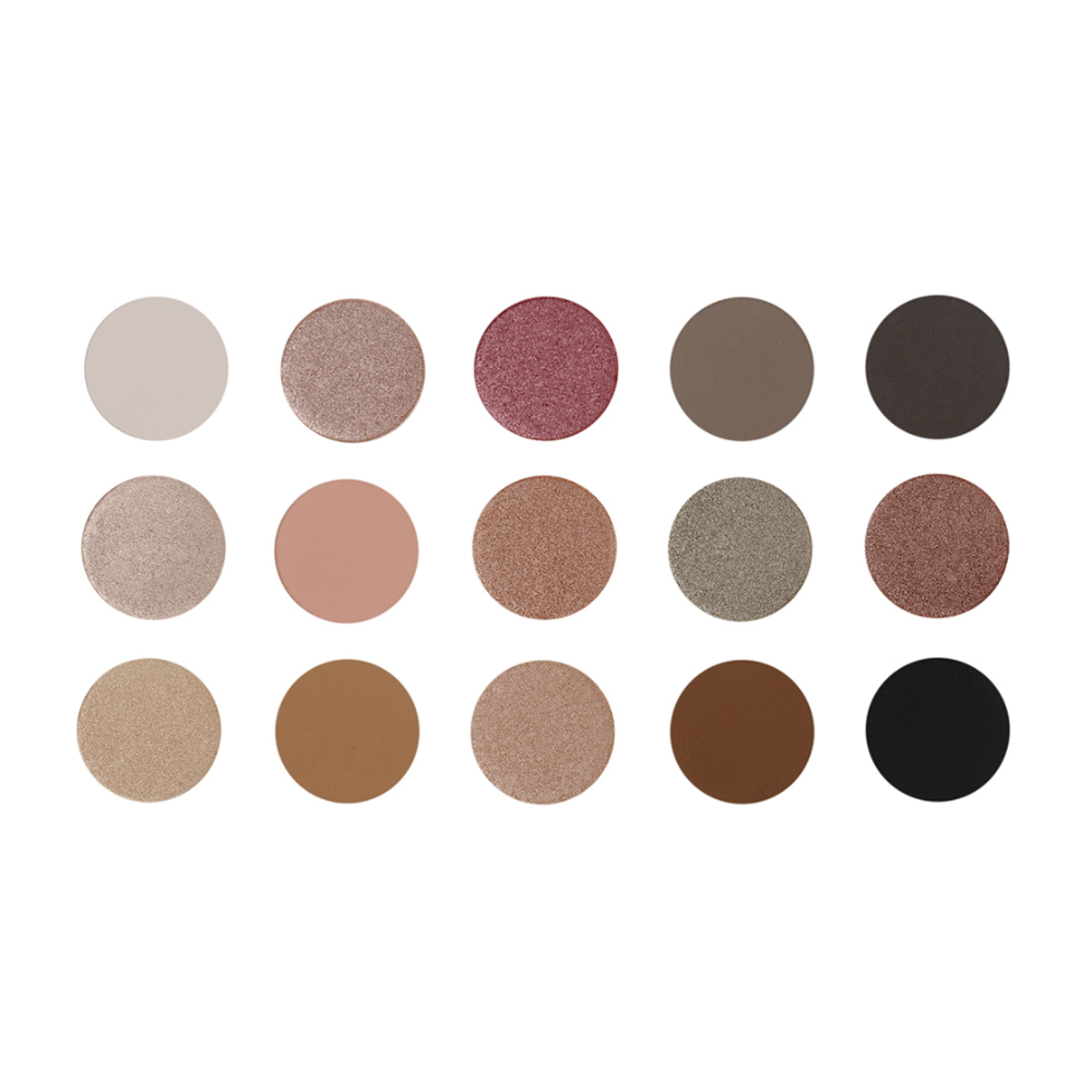 خمسة عشر لون ظلال العيون (FIFETEEN COLOR EYESHADOW PALETTE)